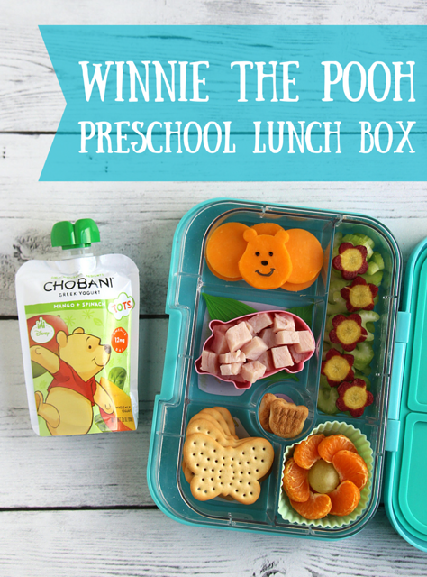 Cute Winnie the Pooh bento lunch for a preschooler