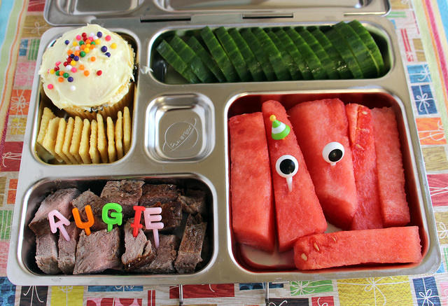 Happy Birthday Bento for a 7 Year Old