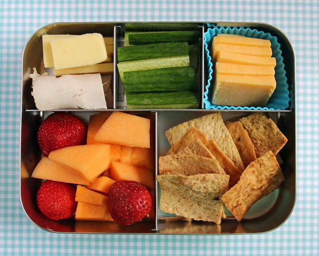 Grown-up Lunchable in the LunchBots Cinco