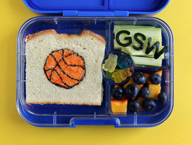 Golden State Warriors basketball champions bento box lunch