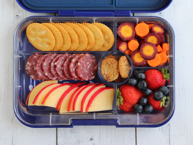 Yumbox Tapas packed like a 